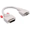 Image de Lindy Adaptateur DVI-I Prise DVI-A vers prise VGA (DVI, 20 cm), Adaptateur données + vidéo, Gris