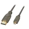 Image de Lindy - Adaptateur HDMI - 19 pin micro HDMI Type D mâle pour HDMI mâle - 2 m - noir