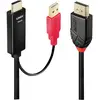Image de Lindy DisplayPort   HDMI (Typ A) USB A (5 m), Câble vidéo, Noir, Rouge