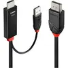 Image de Lindy Câble adaptateur HDMI vers DisplayPort (3 m), Câble vidéo, Noir