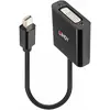 Image de Lindy Convertisseur Mini DisplayPort vers DVI, actif (16 cm), Adaptateur données + vidéo, Noir