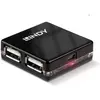 Image de Lindy USB 2.0 Mini Hub (USB-A, 2 ports), Station d’accueil + hub USB, Noir