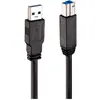 Image de Lindy USB 3.0 Câble actif A/B 10m USB 3.0 Super vitesse jusqu'à 5Gbit/s (10 m, USB 2.0, USB 3.2 Gen 1), Câble USB