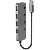 Image de Lindy Hub USB 3.0 (USB-A, 4 ports), Station d’accueil + hub USB, Gris