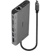 Image de Lindy DST-Mini XT (USB-C, 8 ports), Station d’accueil + hub USB, Gris