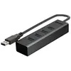 Image de Lindy Hub 4 ports USB 3.0 (USB-A, 4 ports), Station d'accueil + hub USB, Gris