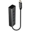 Image de Lindy Hub USB 3.2 type C 4 ports (USB-C, 4 ports), Station d'accueil + hub USB, Gris