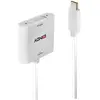 Image de Lindy 43338 Adaptateur de câble vidéo USB type-C DVI (DVI), Adaptateur vidéo, Blanc