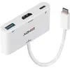 Image de Lindy Convertisseur USB 3.1 type C vers HDMI avec port USB type A et Power Delivery Connecte un di... (USB-C, 3 ports), Station d’accueil + hub USB, Blanc