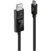 Image de Lindy DisplayPort   USB C (2 m), Câble vidéo, Noir