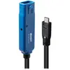 Image de Lindy 8m USB 3.2 Gen 1 C/A Active Extension Pro Jusqu'à 40m d'extension pour un périphérique USB de type (8 m, USB 3.2 Gen 1), Câble USB