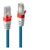 Image de Lindy Premium - Cordon de raccordement - RJ-45 (M) pour RJ-45 (M) - 15 m - SFTP - CAT 6a - sans halogène, sans crochet - bleu