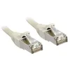 Image de Lindy - Cordon de raccordement - RJ-45 (M) pour RJ-45 (M) - 7.5 m - SFTP - CAT 6 - sans halogène, moulé, sans crochet, bloqué - gris