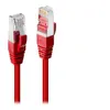 Image de Lindy Premium - Cordon de raccordement - RJ-45 (M) pour RJ-45 (M) - 30 cm - SFTP - CAT 6 - sans halogène, sans crochet - rouge