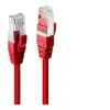 Image de Lindy Premium - Cordon de raccordement - RJ-45 (M) pour RJ-45 (M) - 50 cm - SFTP - CAT 6 - sans halogène, sans crochet - rouge