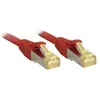 Image de LINDY 47294 RJ45 Câble réseau, câble patch CAT 6a (câble brut CAT 7) S/FTP 2.00 m rouge avec cliquet dencastrement