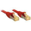 Image de LINDY 47297 RJ45 Câble réseau, câble patch CAT 6a (câble brut CAT 7) S/FTP 7.50 m rouge avec cliquet dencastrement