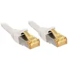 Image de LINDY 47326 RJ45 Câble réseau, câble patch CAT 6a (câble brut CAT 7) S/FTP 5.00 m blanc avec cliquet dencastrement