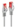 Image de Lindy Basic - Cordon de raccordement - RJ-45 (M) pour RJ-45 (M) - 50 cm - SFTP, PiMF - CAT 6 - moulé, sans crochet, bloqué - gris clair