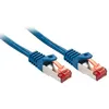 Image de Lindy Basic - Cordon de raccordement - RJ-45 (M) pour RJ-45 (M) - 3 m - SFTP, PiMF - CAT 6 - moulé, sans crochet, bloqué - bleu