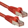 Image de Lindy Basic - Cordon de raccordement - RJ-45 (M) pour RJ-45 (M) - 3 m - SFTP, PiMF - CAT 6 - moulé, sans crochet, bloqué - rouge