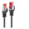 Image de Lindy Basic - Cordon de raccordement - RJ-45 (M) pour RJ-45 (M) - 30 cm - SFTP, PiMF - CAT 6 - moulé, sans crochet, bloqué - noir