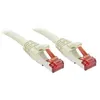 Image de LINDY 47703 RJ45 Câble réseau, câble patch CAT 6 S/FTP 1.50 m gris avec cliquet dencastrement