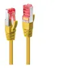 Image de Lindy - Cordon de raccordement - RJ-45 (M) pour RJ-45 (M) - 30 cm - SFTP, PiMF - CAT 6 - moulé, sans crochet - jaune