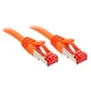 Image de Lindy - Cordon de raccordement - RJ-45 (M) pour RJ-45 (M) - 30 m - SFTP, PiMF - CAT 6 - sans crochet - orange