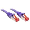 Image de Lindy - Cordon de raccordement - RJ-45 (M) pour RJ-45 (M) - 2 m - SFTP, PiMF - CAT 6 - sans crochet - violet