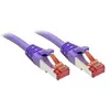 Image de Lindy - Cordon de raccordement - RJ-45 (M) pour RJ-45 (M) - 3 m - SFTP, PiMF - CAT 6 - sans crochet - violet
