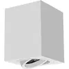 Image de Heitronic, Plafonnier, Luminaire apparent ADL8001 Spot apparent GU10, max. 40W, carré (GU10)
