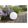 Image de Heitronic Lampe décorative solaire Globo 37234 boule solaire LED 0.4 W RVBB blanc