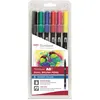 Image de Set de 6 feutres Tombow France & Benelux Abt Dual Primaires