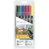 Image de Tombow, Écriture + dessin, Feutres de coloriage ABT 6 pièces (6x)