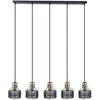 Image de Näve, Suspension, Suspension à 5 branches Foro noir doré (E27)