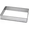 Image de Lares Cadre à pâtisserie Caro 25x46x4,7cm acier inoxydable, Moule à gâteau, Argent