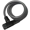 Image de ABUS Antivol-Spiral à clé pour vélo Primo 5510K - 180cm - Noir + Support Universel Snap Cage
