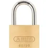 Image de Cadenas En Laiton Massif - Abus - 60/50 - Anse Acier Cémenté - Double Verrouillage - 2 Clés
