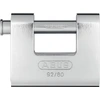 Image de Cadenas blindé rectangulaire monobloc 80 mm en acier 92-80 ABUS 92/80