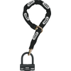 Image de ABUS Granit 58 12KS Black Loop Serrure de chaîne, noir, taille 120 cm pour Hommes