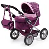 Image de Bayer Design 13037AA - Poussette Landau Pour Poupée - Réglable - Trendy Rose/Prune - 68 Cm