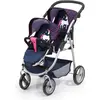 Image de Bayer Twin Pram Navy