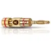 Image de Oehlbach Banane B2 - Lot de 4, Connecteur audio, Or