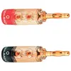 Image de Oehlbach XXL Fusion Banane - Lot de 4, Connecteur audio, Rouge, Noir, Or