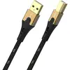 Image de Oehlbach USB 2 USB-A mâle, USB-B mâle 1 m noir/or (1 m, USB 2.0), Câble USB