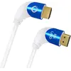 Image de Oehlbach Câble de connexion HDMI AV (1x HDMI mâle - 1x HDMI mâle) 1.5 m blanc (1.50 m), Câble vidéo, Bleu, Blanc