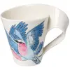 Image de Villeroy & Boch Malindi Fine Premium Bone Porcelain Mocha/Espresso Cup, Green, Red, White, 25 17 x 8 cm, 100 ml, 1, Tasse, Bleu