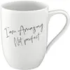 Image de Villeroy & Boch Gobelet avec anse Amazing. Pas parfait. Déclaration, Tasse, Blanc, Noir