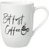 Image de Villeroy & Boch Gobelet avec anse But first Coffee Statement, Tasse, Blanc